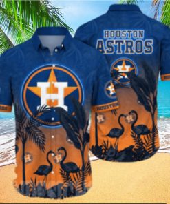 Houston Astros MLB Floral Unisex All Over Printed Hawaiian Shirt