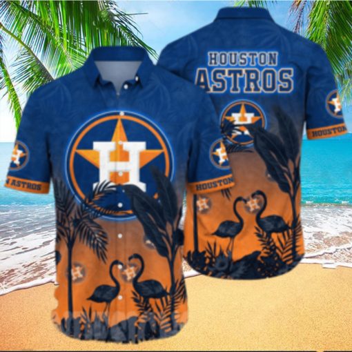 Houston Astros MLB Floral Unisex All Over Printed Hawaiian Shirt