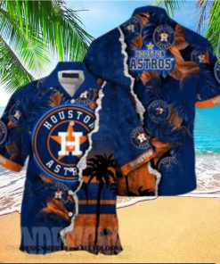 Houston Astros MLB Flower Unisex All Over Print Hawaiian Shirt