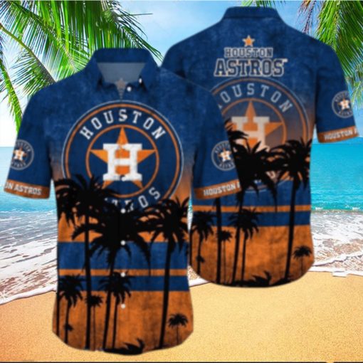 Houston Astros MLB Logo Coconut Tropical Hawaiian Shirt Beach Gift For Fans