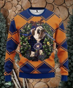 Houston Astros Pub Dog Christmas Ugly Sweater Christmas Gift For Fans Party Hoiliday Gift