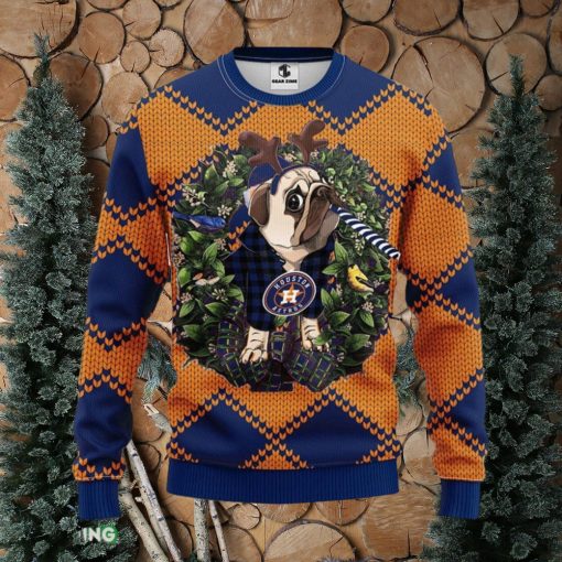 Houston Astros Pub Dog Christmas Ugly Sweater Christmas Gift For Fans Party Hoiliday Gift