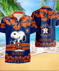 Houston Astros Snoopy Hawaiian Shirt Short