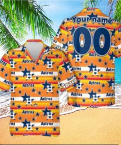 Houston Astros Star Custom Yellow Hawaiian Shirt