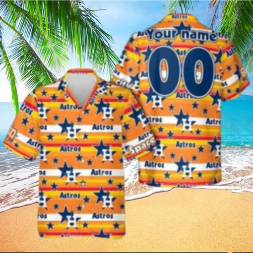 Houston Astros Star Custom Yellow Hawaiian Shirt