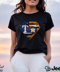 Houston Astros vs Texas Rangers Baseball Super Hero Shirt