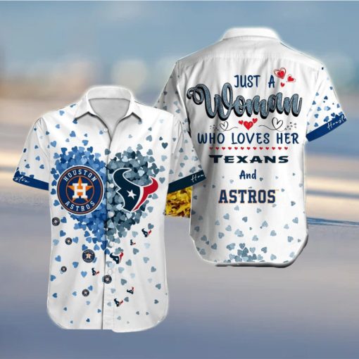 Houston Heart For Big Fans Hawaiian Shirt Summer Giift