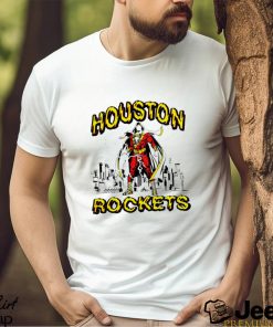 Houston Rockets DC comic Shazam character shirt