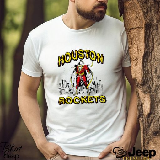 Houston Rockets DC comic Shazam character shirt