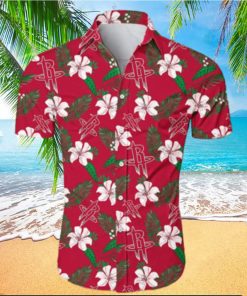 Houston Rockets NBA 3D Hawaiian Shirt Small Flowers Gift For Fans