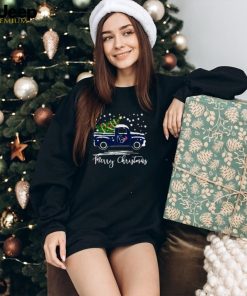 Houston Texans Car With Christmas Tree Merry Christmas Shirt