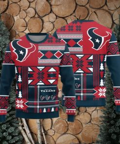 Houston Texans Christmas Snowflakes Pattern New Style Knitted Sweater