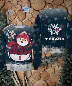 Houston Texans Christmas Snowman Event Sweater New For Men And Women Gift Holidays