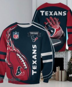 Houston Texans Custom Name Christmas Ugly Sweater Sweatshirt Sport For Fans