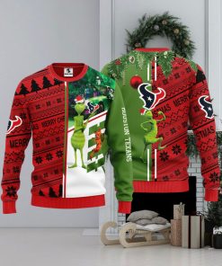 Houston Texans Grinch & Scooby Doo Christmas Ugly Sweater 1