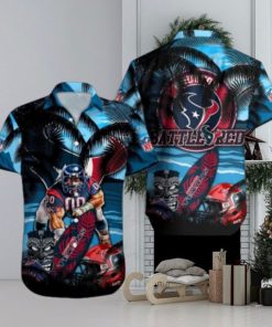 Houston Texans Mascot Design NFL Hawaiian Shirt, Texans Gifts