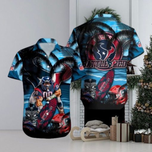 Houston Texans Mascot Design NFL Hawaiian Shirt, Texans Gifts