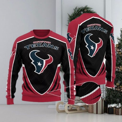 Houston Texans Men’s and Women’s All Over Print Sweater Snow Gift For Men And Women