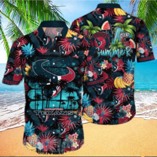 Houston Texans NFL Floral Full Printed Classic Hawaiian Shirt