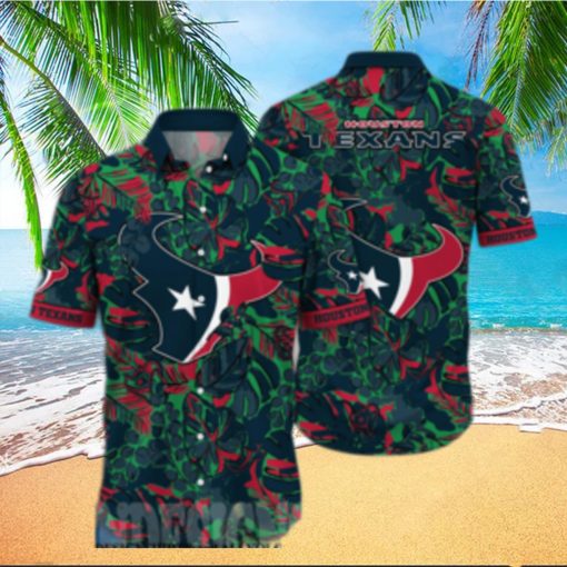 Houston Texans NFL Flower Full Printed Hawaiian Shirt