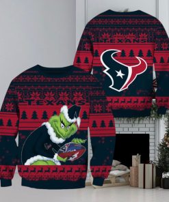 Houston Texans NFL Grinch Christmas Ugly Sweater Fans Gift Funny For Men And Women