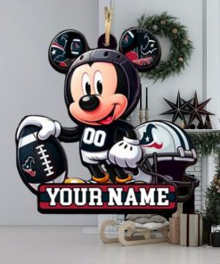 Houston Texans NFL Mickey Disney Christmas Ornament