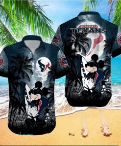 Houston Texans NFL Team Logo Baby Yoda Hawaiian Shirt