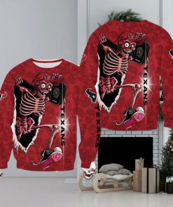 Houston Texans Skull Halloween Avalanche Halloween Ugly Sweater For Men And Women Gift Christmas