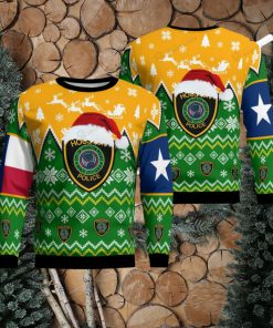 Houston Texas Houston Police Department Christmas Knitting Pattern Ugly Christmas Holiday Sweater