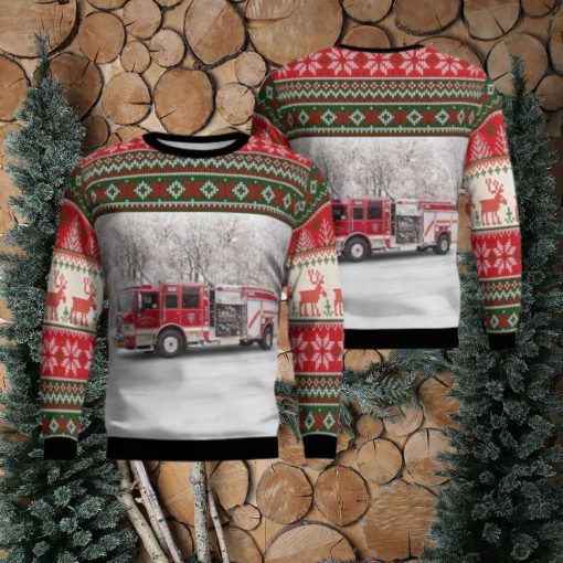 Houston  Texas  Ponderosa Fire Department Christmas Ugly Sweater 3D Gift For Men And Women