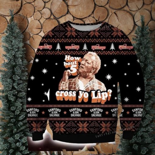 How About 5 Cross Yo Lip Ugly Sweater Party