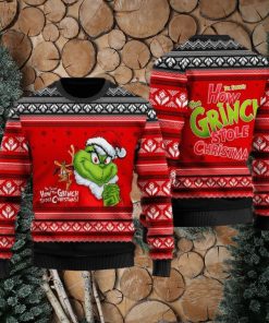 How Grinch Stole Christmas Red Ugly Christmas Sweater