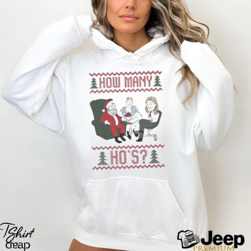 How Many Ho’s Ugly Merry Christmas 2023 shirt