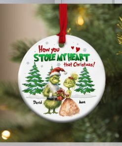 How You Stole My Heart That Christmas, Personalized Couple Ornament, Couple Gift