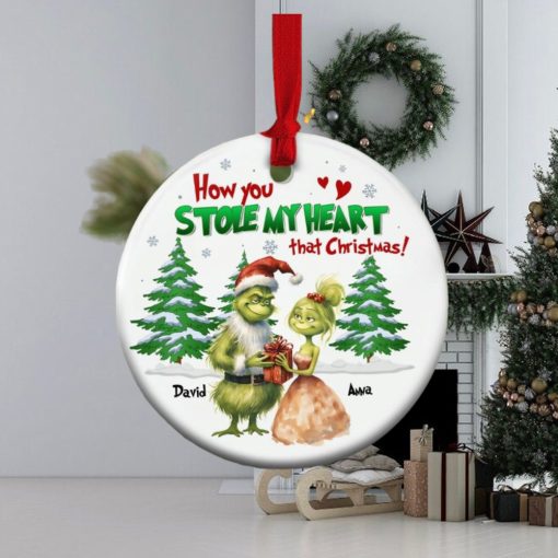 How You Stole My Heart That Christmas, Personalized Couple Ornament