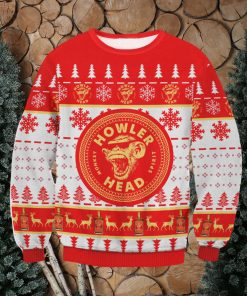 Howler Head For Christmas Gifts Ugly Christmas Wool Knitted Sweater