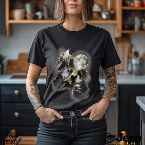 Howling At The Moon Wolves Wolf Animal T Shirt