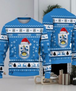 Huddersfield Town A.F.C Bold Efl Logo Team Ugly Christmas Sweater For Fans Gift Unisex Sweatshirt