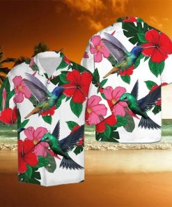 Hummingbird And Hibiscus Hawaiian Shirt