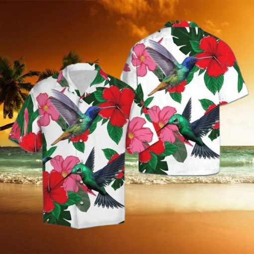 Hummingbird And Hibiscus Hawaiian Shirt