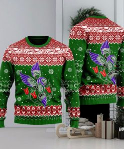 Hummingbird Christmas Sweater Matching Christmas Clothing Men Women