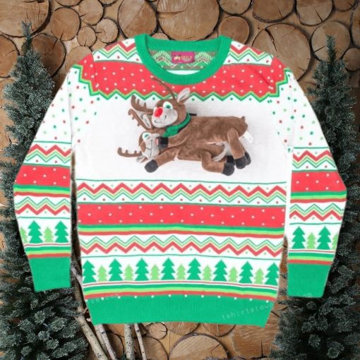 Humping Reindeer Ugly Sweater For Woman