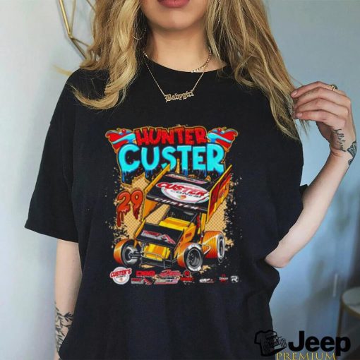 Hunter Custer racing car shirt