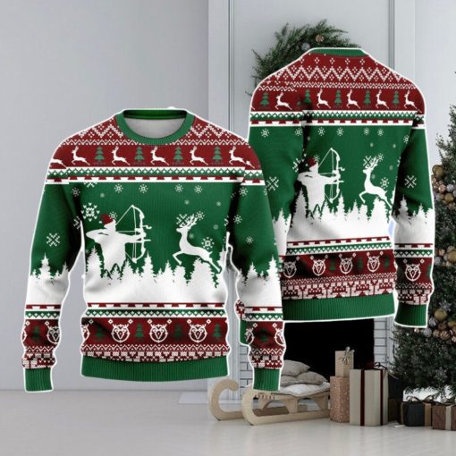 Hunting Deer Christmas Unisex Ugly Sweater
