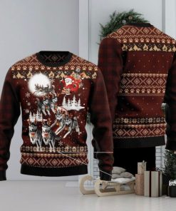 Husky Dog Ugly Christmas Sweater For Men & Women