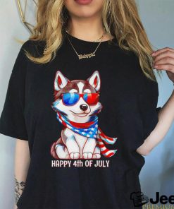 Husky Patriotic Siberian Happy 4th of July shirt