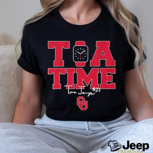 Oklahoma Softball Tiare Jennings Tia Time Logo Shirt