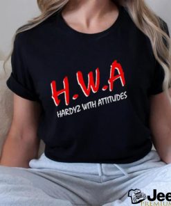 Hwa Hardyz with attitudes shirt