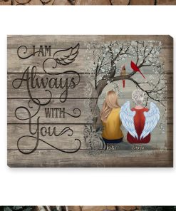 I Am Always With You Personalized Wrapped Canvas