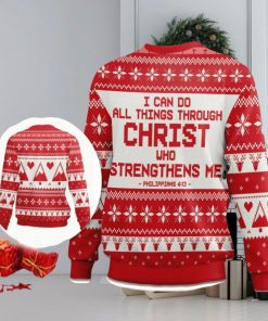 I Can Do All Things Through Christ Philippians 413 Ugly Christmas Sweater